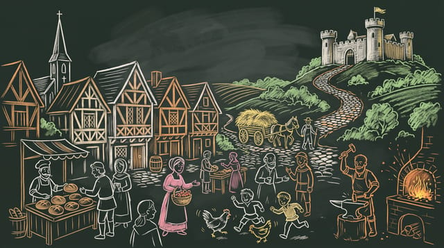 Chalkboard animation style: A real hand draws friendly diagrams, scenes and lettering in dusty chalk on a green black slate board.