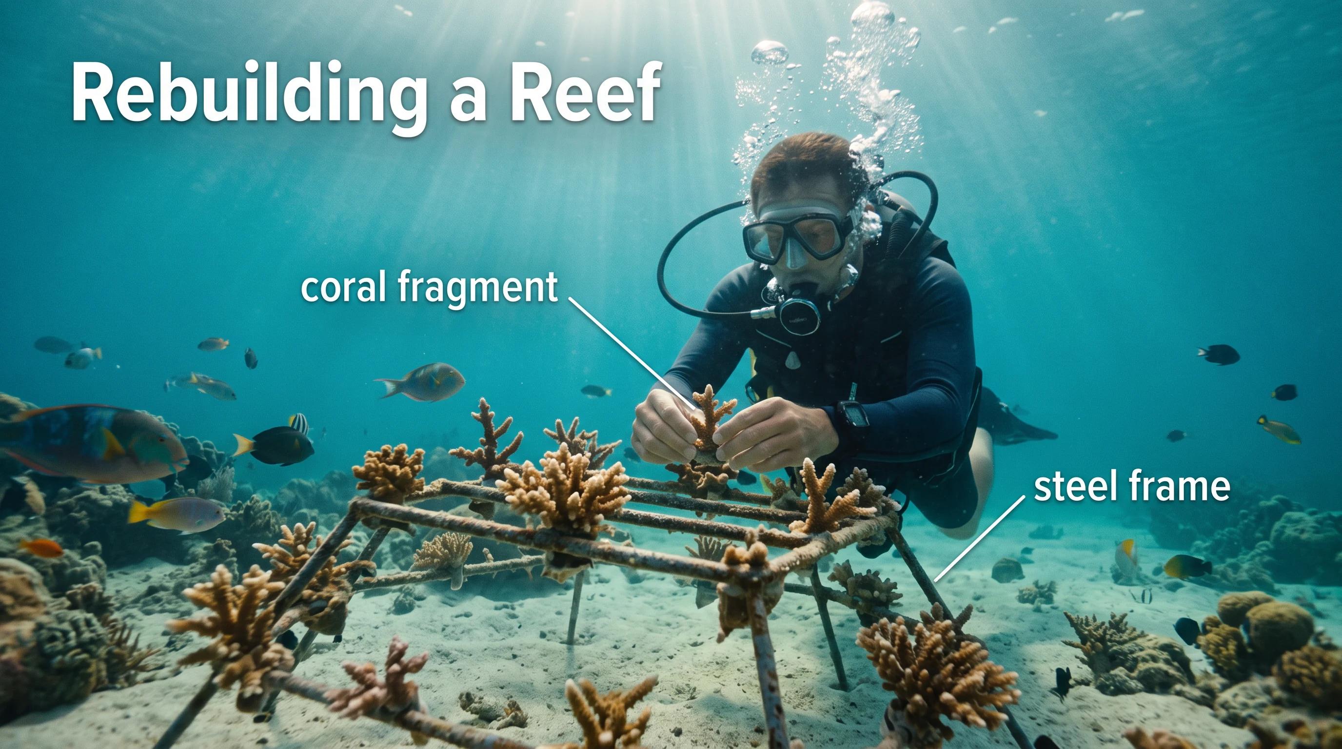 Rebuilding a reef, in the Cinematic Photoreal style