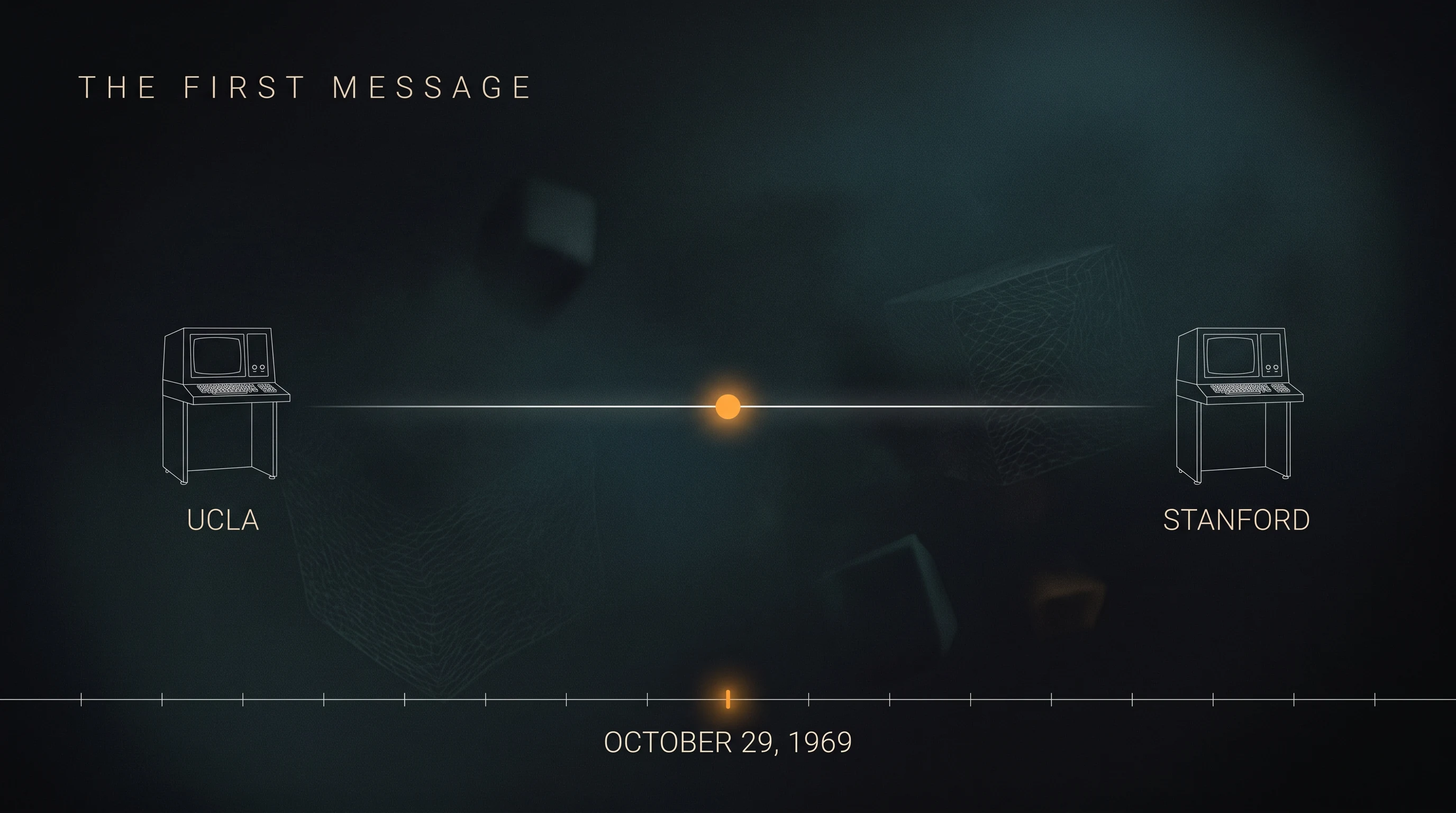 The first message, in the Dark Minimal Documentary style