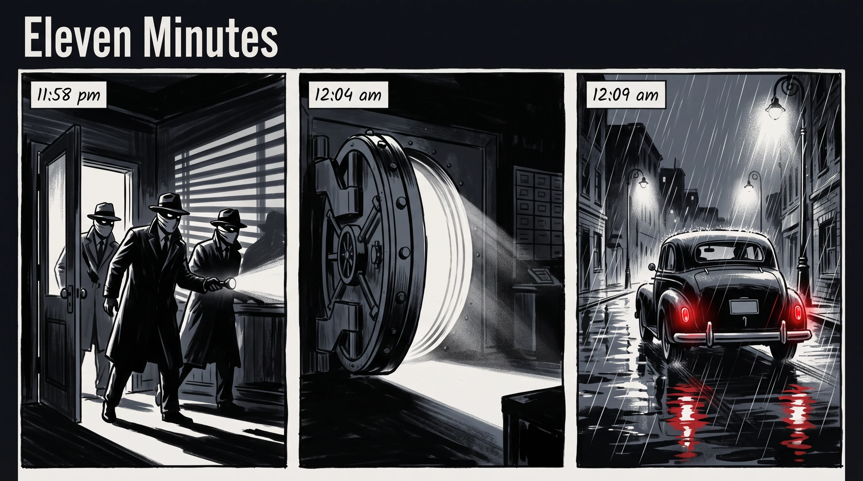 Eleven minutes, in the Graphic Novel Noir style