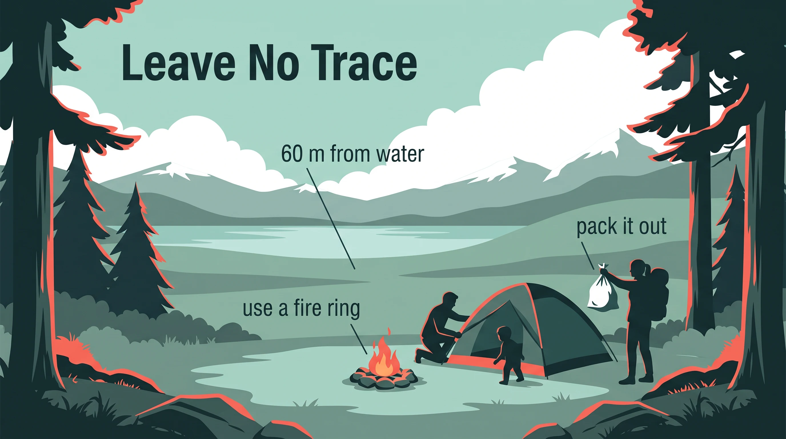 Leave No Trace, in the Vector Parallax style